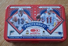 1997 Donruss Preferred Football Empty Tin Dan Marino & Drew Bledsoe  picture