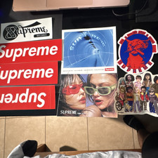 Supreme Sticker Lot Box Logo Supreme Records Cat 