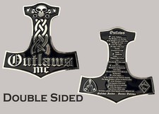 Outlaws MC Mjolnir Skull Shaped Biker Challenge Coin  J#43 picture