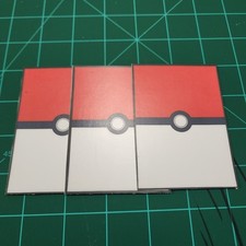 Pokemon Place Holder for Binder Pages - Handmade - Pokeball Design - Set Of 3 picture