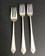 Rogers Bros IS Silverplate Starlight Reinforce Plate 2 Grille Forks 1 Salad Fork picture