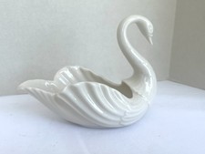 Vintage Lenox Swan Ivory Porcelain Figurine  Trinket/Candy Dish picture