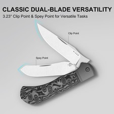 Kizer Trestle TP AirTi  Folding Knife BD1N Blade Aluminum Handle K3761TPA2 picture