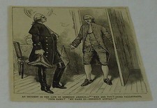 1882 magazine engraving ~ MY NAME IS BENEDICT ARNOLD  picture