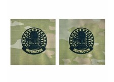 Army Embroidered Identification Badge on OCP Sew On: Basic Instructor, 2121280MS picture