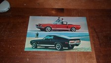 1968 Ford Mustang Shelby Cobra GT350 GT500 Convertible Dealer Brochure Postcard picture