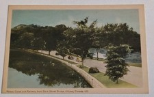 Vintage Ottawa Canada Postcard Rideau Canal Parkway Bank Street Bridge PECO picture