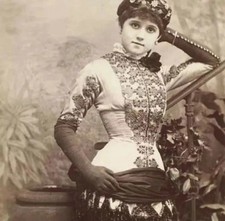 Real 1800S Old West Saloon Girl, 4x6 Picture Celebrity Print picture