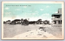Saybrook Manor Beach Old Saybrook Connecticut Cottages c1920 Postcard picture