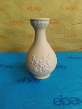 Wedgwood Yellow Jasperware Miniature Vase, Primrose, England, 4 3/4