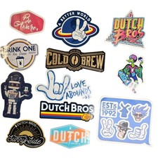 Dutch Bros Coffee Sticker Lot 12 Different Collectible Rare Retired Designs picture