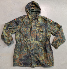 Vintage German Military Bundeswehr Flecktarn Camo Fishtail Parka 52