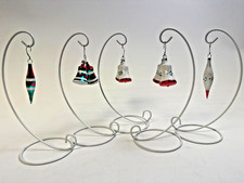 Lot of 5 Vintage Mercury Glass Christmas Ornaments, 2