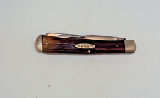Vintage Kabar bone handle pocket knife used with ware good snap picture