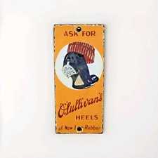 VINTAGE O'SULLIVANS PORCELAIN SIGN RUBBER SHOE HEEL FOOTWEAR SNEAKER OIL FACTORY picture