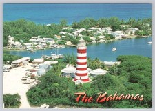 Postcard Continental Nassau Bahamas Lighthouse Ocean View Banana Peel picture