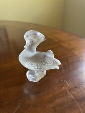 Lalique Crystal France Mandarin Duck Signed Perfect picture