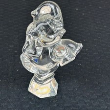 Jonal 24% Full Lead Crystal Elephant Figurine Made in Germany Trunk Up 3.25