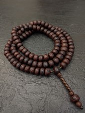 Bodhi Seed Mala Necklace: Vintage 108 Prayer Beads Nepalese Phoenix Eye picture
