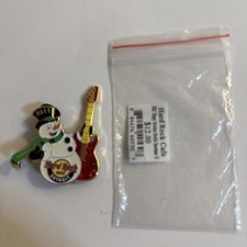 Hard Rock Cafe Pin HRC Detroit Christmas 2011 Happy Holidays Rockin Snowman picture
