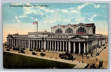 Vintage Pennsylvania Station NYC Postcard 1919 Penn Station Architecture picture