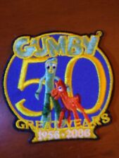 GUMBY & POKEY 50 Year Patch-1956 through 2006-Gumby Green & Pokey Org. 2.5