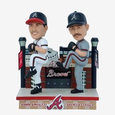 John Smoltz & Spencer Strider Atlanta Braves Then And Now Bobblehead MLB picture