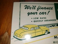 VINTAGE 1950s Manufacturers Trust Company Auto Loan Blotter Ephemera New York... picture