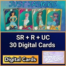 Topps Disney Collect Just Jasmine SR+R+UC 30 Cards picture