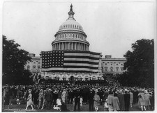 Huge throng attends flag vespers,American,rites,US Capitol,Washington DC,1929 picture