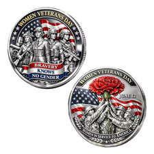 Women Veterans Challenge Coin Military Day Collectable 1-pc picture