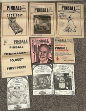 Vintage 1970's-1980's National Pinball Wizard News Newspaper Paperback Lot Of 9 picture