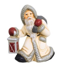 Marolin 3.50In Little Santa With Lantern, Resin, Vintage German 645W picture