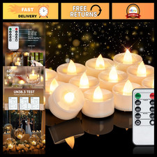 Homemory 12-Pack Remote Flameless LED Battery Tea Light Candles, 400+Hrs picture