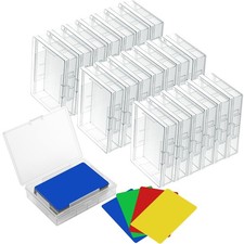 Blulu Card Deck Boxes Empty Plastic Storage Box Clear Playing Card Case Holde... picture