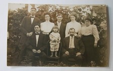 RPPC 1904-1918 Family Photo Postcard Real Photo B&W Unposted picture