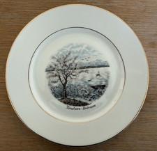 Winterling Engen Konstanz-Bodensee Germany Porcelain Souvenir Plate Gold Trim picture