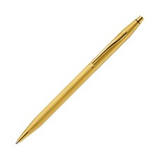 Cross Classic Century Polished 23K Gold-Plated Engraved Diamond Ballpoint Pen picture