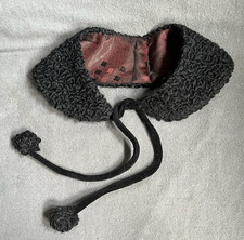 Vintage 1920a-1950s Removable COLLAR Faux Astrakhan Fur picture