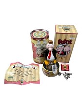RARE LI1599 Fossil 1997 Popeye Pocket Watch & Wimpy Glass Figure (5,646/15,000) picture