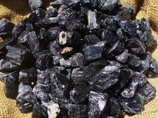 3000 Carat Lots of Unsearched Natural Black Tourmaline - Plus a FREE Faceted Gem picture