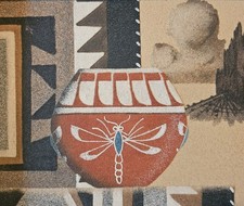 Vintage Navajo Sand Painting 