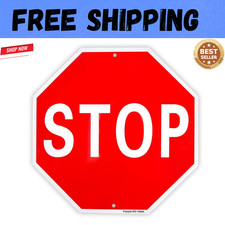 Stop Sign Street Slow Warning Sign 12