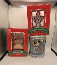 Powerpuff Girls Christmas Ornament Lot 3 Vintage 2000 Cartoon Network Y2K NIB picture