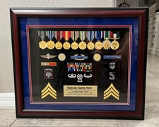 Custom Military Awards Display – Framed & Personalized Veteran Tribute picture