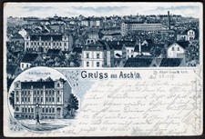 AUSTRIA Gruss aus Asch/ CZECHIA As Postcard 1899 Litho School picture