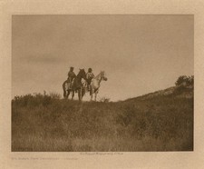 Edward Curtis 1908 Big Roads Twin Daughters Native American Indian Ogalala Photo picture