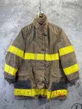 VTG Cairns Traditional Turnout Gear Medium Bunker Coat Jacket Fire Fighter 90s picture