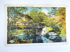 VTG Postcard Ross Bridge Mill River Florence Mass Nature Unposted picture