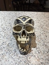 Adam's Apple Replica Faux Human SKULL Tribal Tattoo 1997 Life Sized  picture